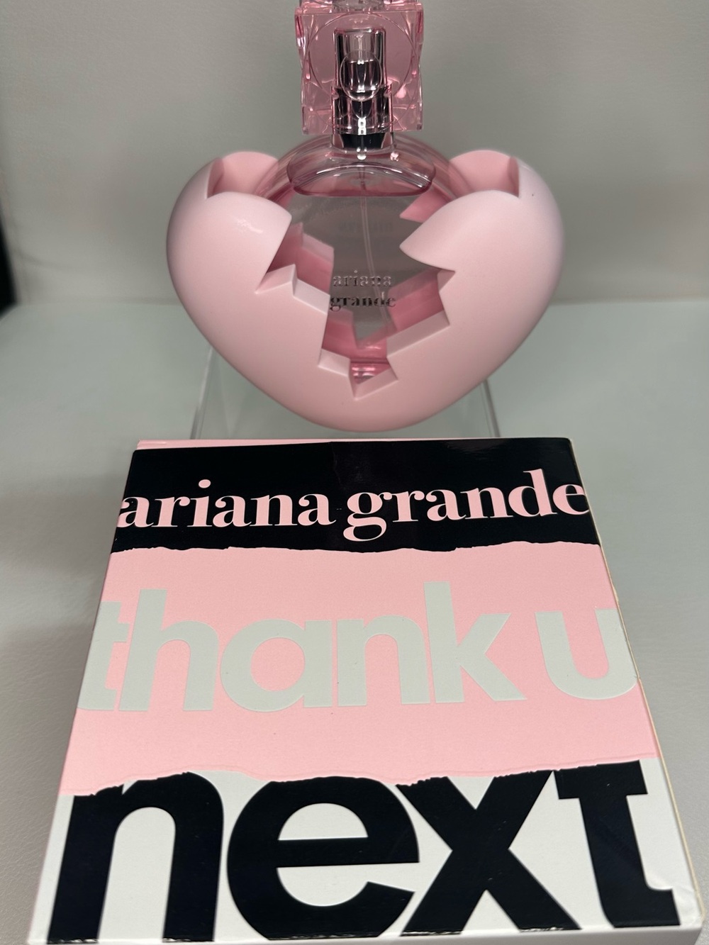 Ariana Grande Thank U, Next Pink Heart Bottle - Ariana Grande
